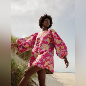 Arianne Pink Floral Mini Dress